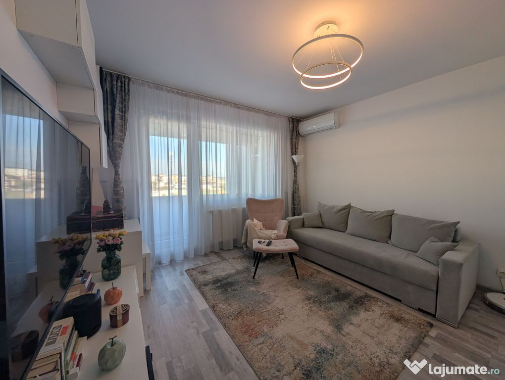 Apartament de 2 Camere Mobilat si Utilat complet + Loc de...