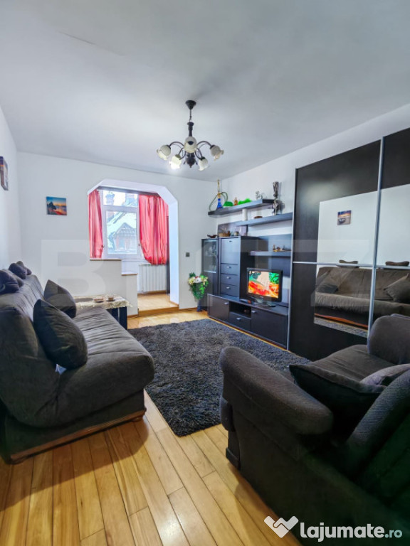 Apartament 2 camere Predeal, decomandat etaj 1 mobilat langa