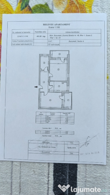 Apartament 2 camere drumul binelui Berceni decomandat