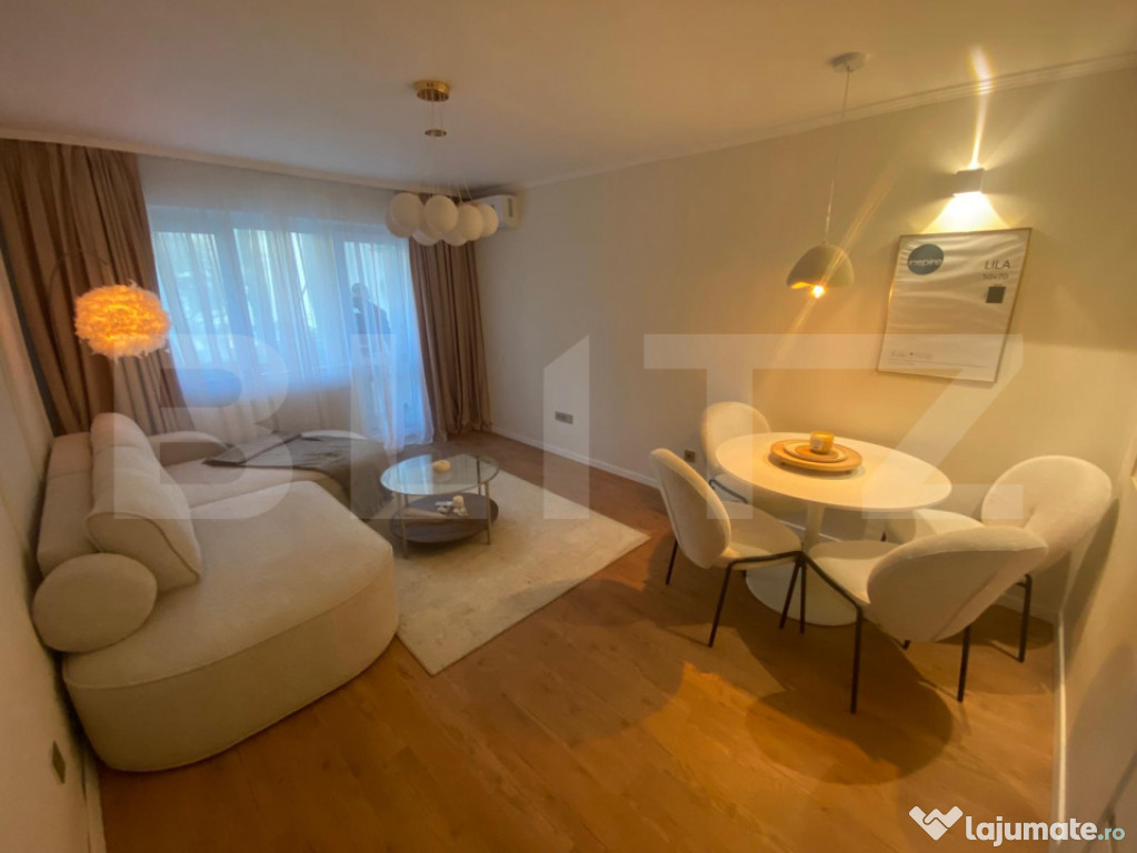 Apartament 2 camere decomandate, 48 mp + balcon, la cheie, l