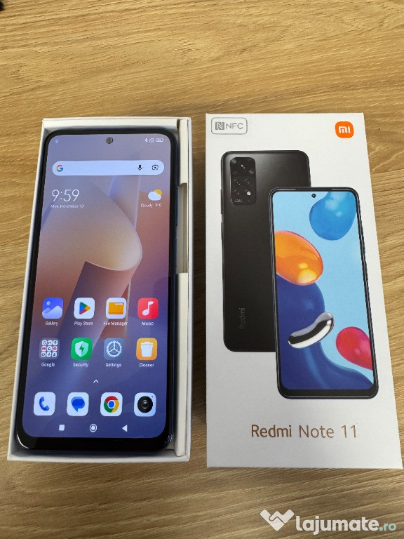 Xiaomi Redmi Note 11, 4gb ram, stocare 64gb + 32gb microsd, albastru
