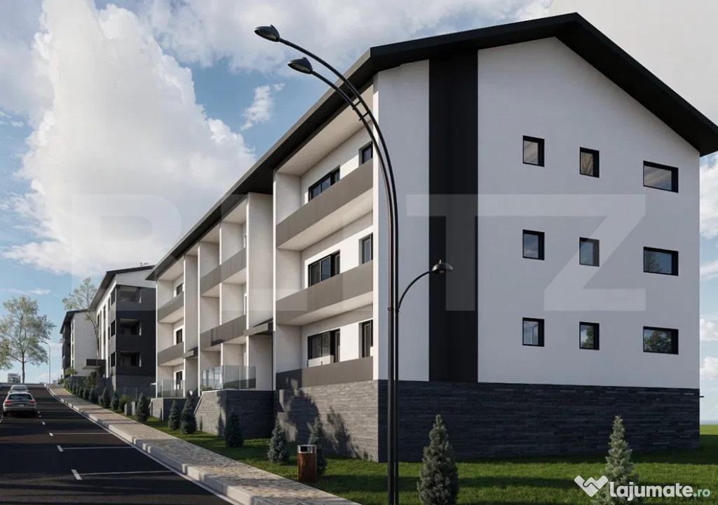 Apartament 3 camere 74 mp, bloc nou, zona Burdujeni