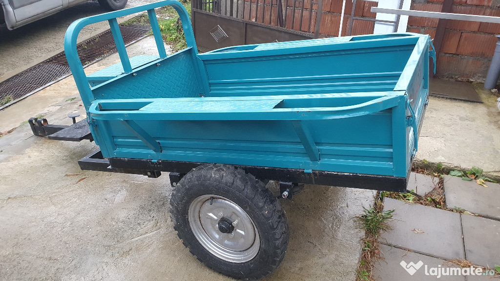 Vand remorca basculabila 650 kg pentru motosapa