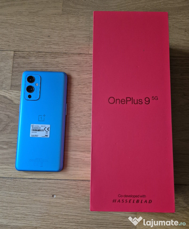 Telefon mobil OnePlus 9, Dual SIM, 128GB, 8GB RAM, 5G,Arctic Sky