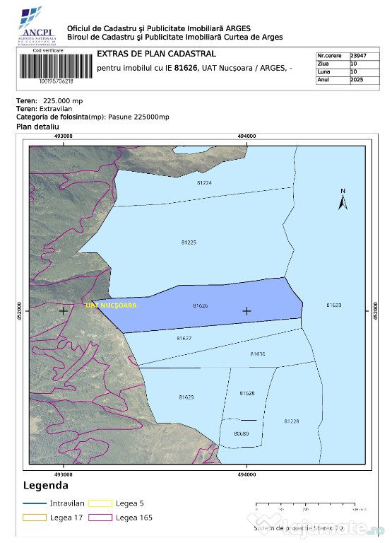 Teren Pasune alpina 22,5ha in comuna Nucsoara, Arges