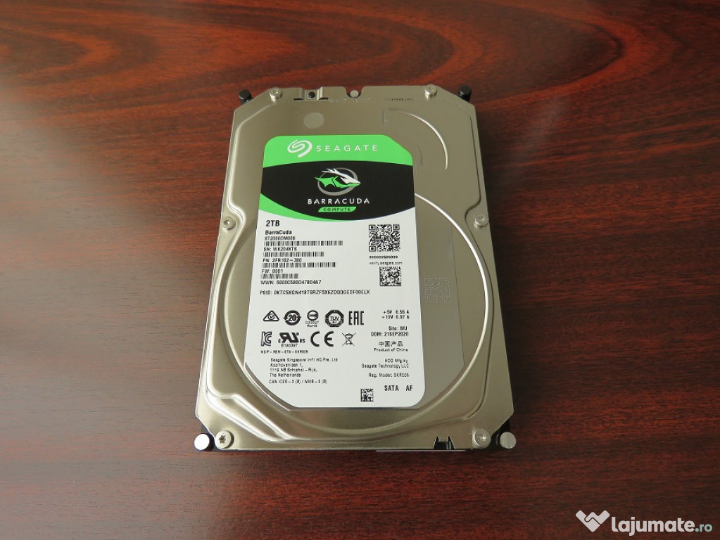 HDD Seagate BarraCuda,1TB,7200rpm,64MBcache,SATA3