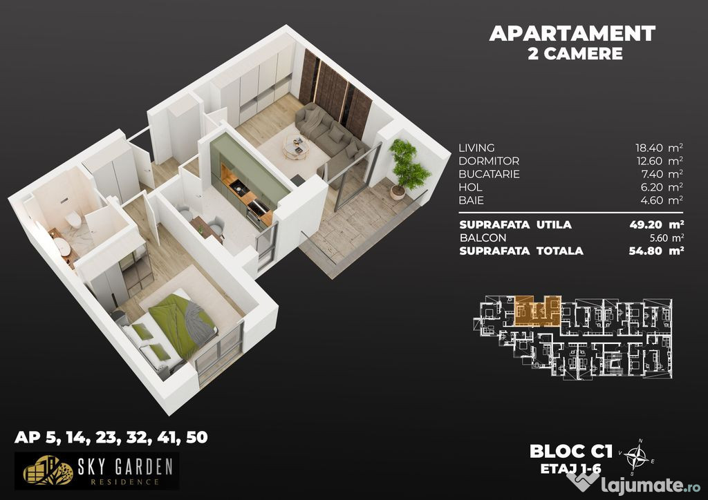 2cam. total dec. 3min metrou Berceni