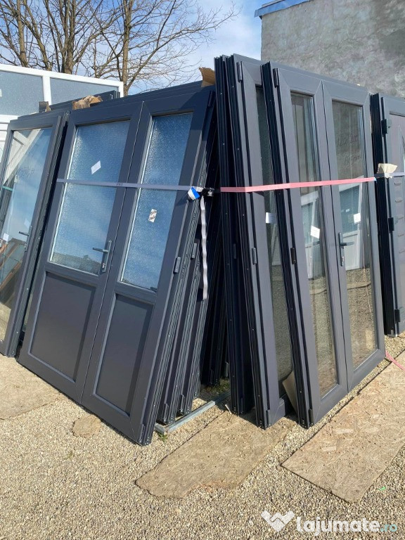 Usi duble noi gri antracit noi de la 1950 lei