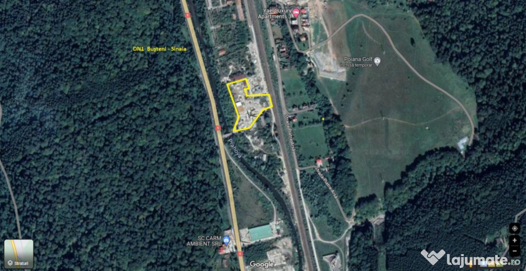 Teren Industrial Busteni - Sinaia - Acces DN1 + cale ferata