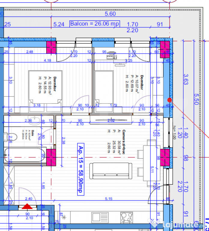 Apartamente de 1-3 camere, 37-60 mp, posibilitate garaj, zon