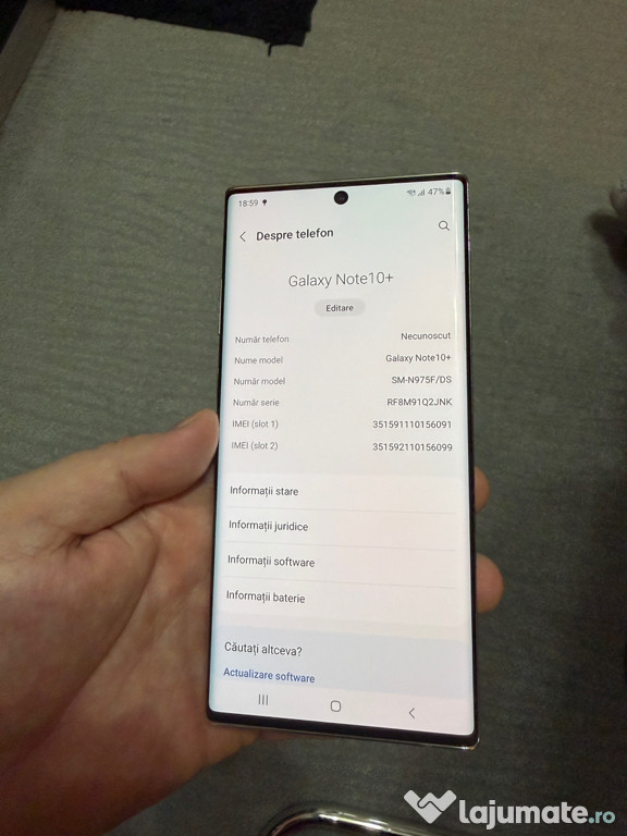 Samsung Note 10 plus Aura White