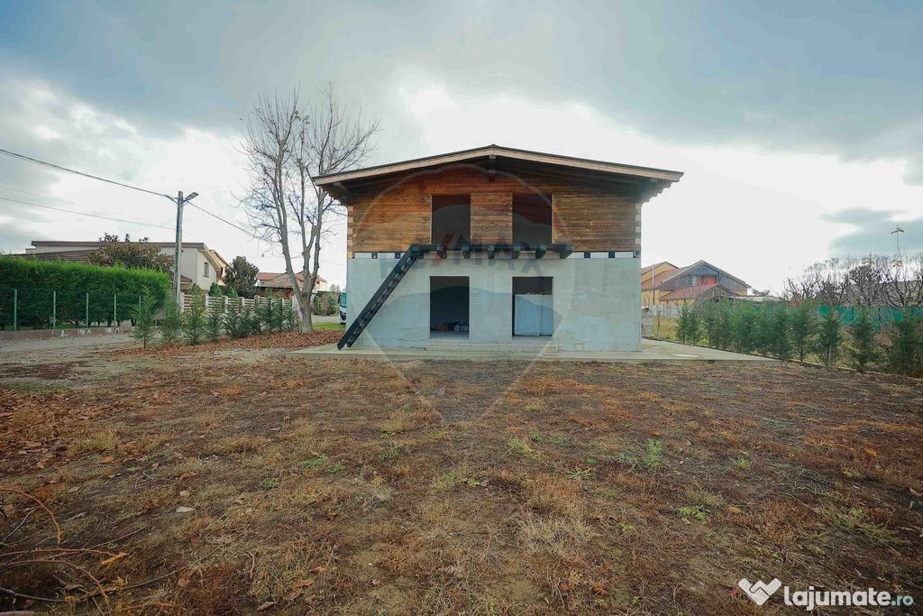 Casă P+M în construcție cu teren de 500 mp zona Aqua P...