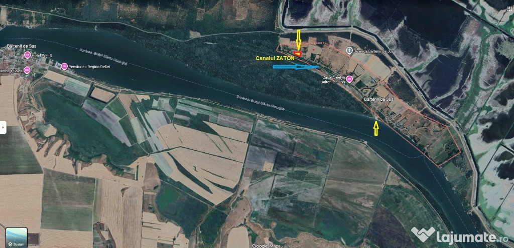 Teren- intravilan in DELTA- loc BALTENII DE JOS