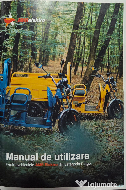 Motociclu electric cu banchetă rabatabilă / portbagaj