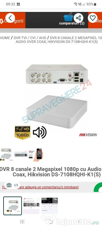 Kit supraveghere video 6 camere Hikvision