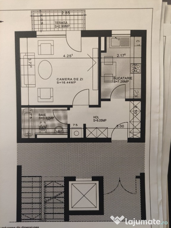 Garsonieră cu Grădină și Parcare Privată
