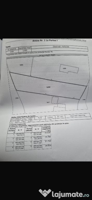 Teren in rate intravilan Com. Mirosi jud. Arges 1000mp