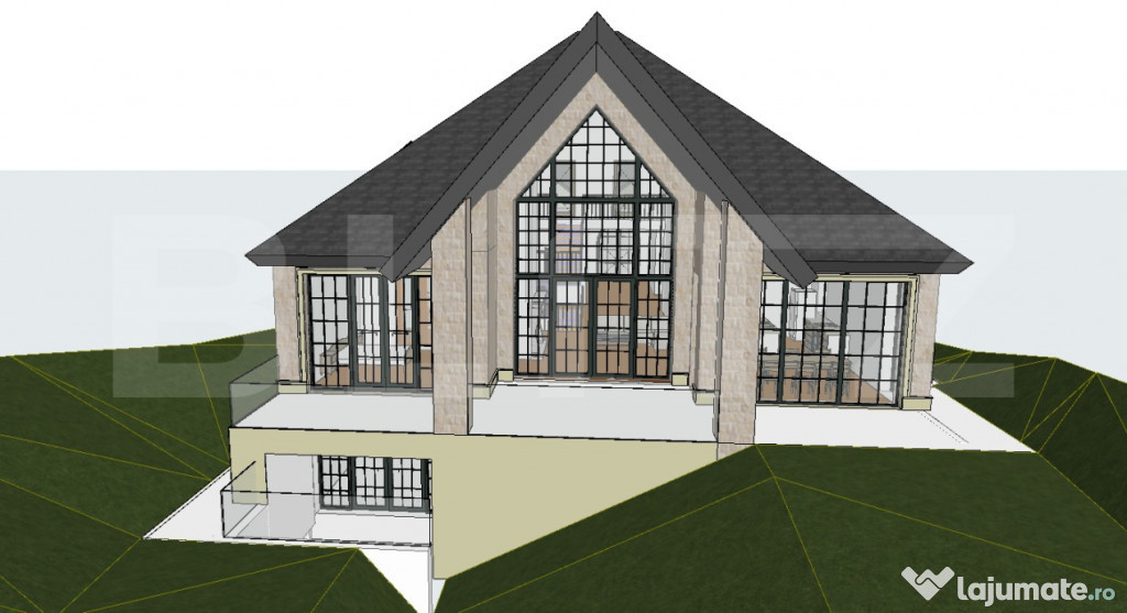 Teren 1206 mp cu AC Valabila pentru Vila LUX D+P+M (593,61 m