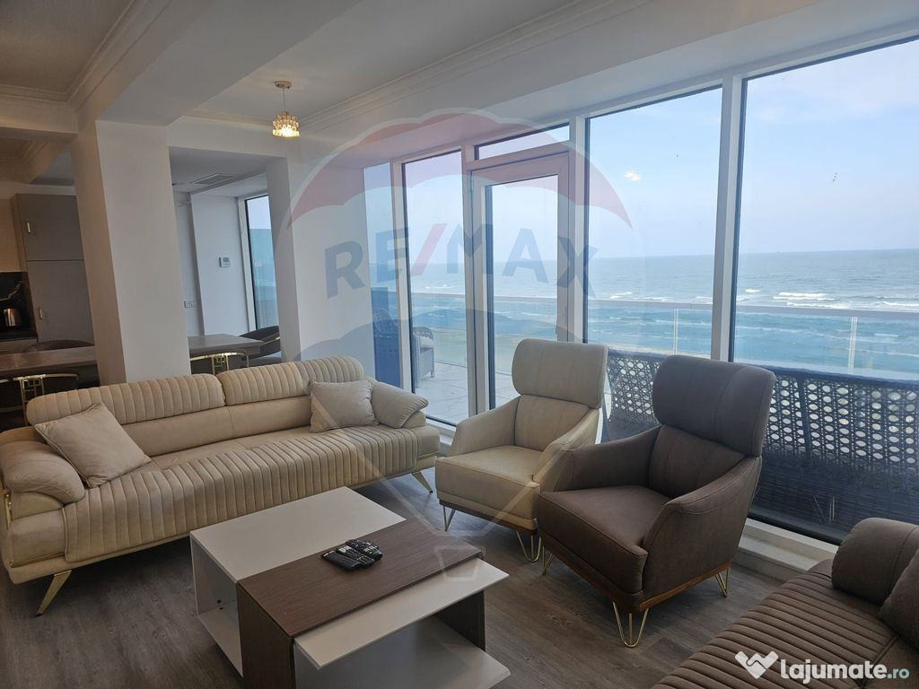 Apartament 3 camere cu terasa 50mp frontala spre mare în...