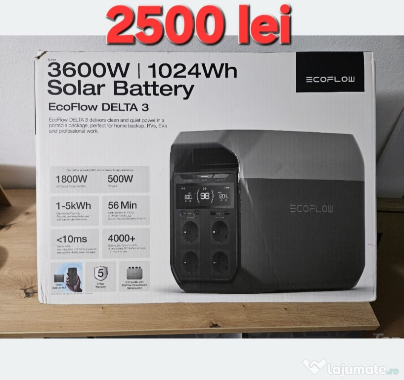 Baterie solara ecoflow