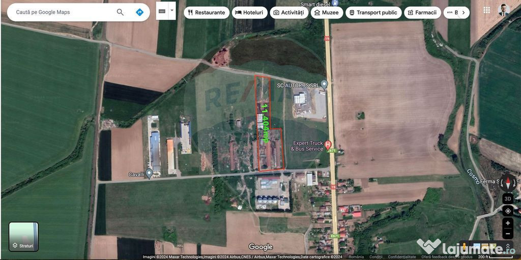 Teren 11404 m2 , Biharia la 1km de autostrada A3 si 300m ...