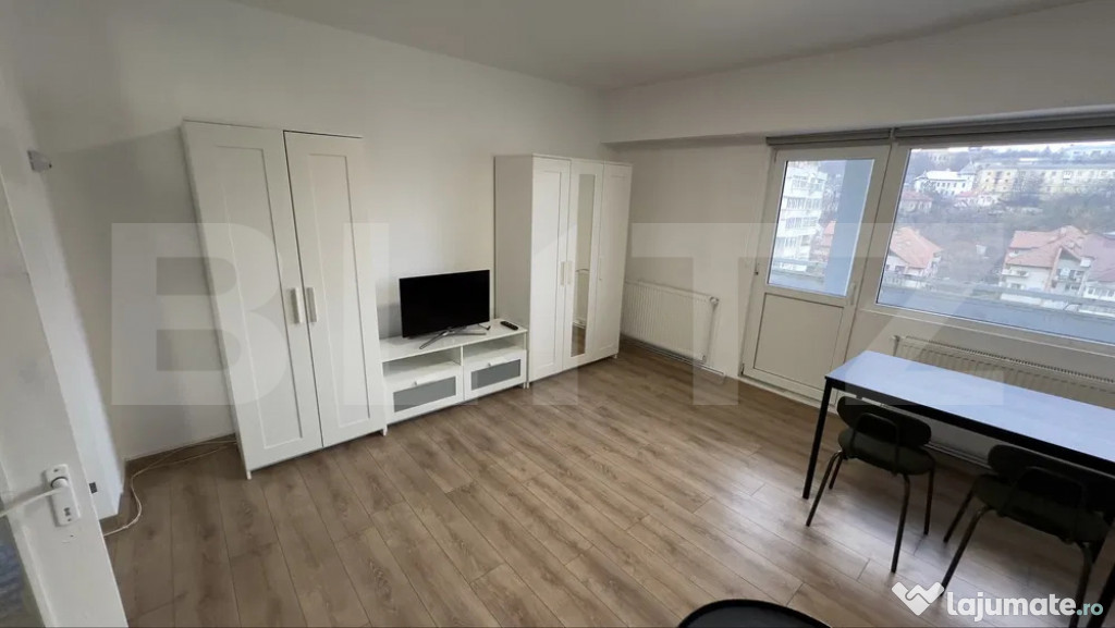 Apartament 1 camera cu balcon, 37mp+7,3mp balcon - Iasi, Gar