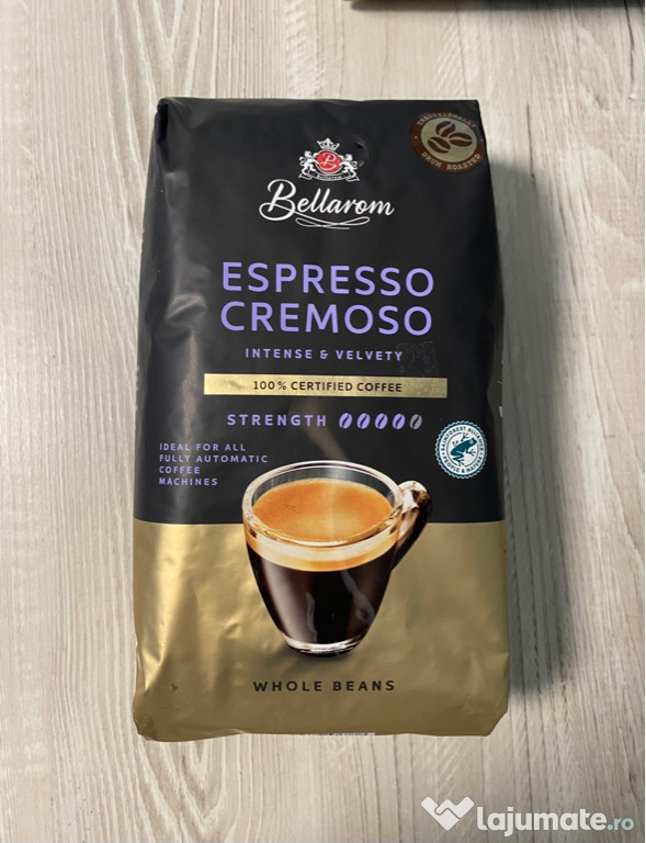 Cafea boabe espresso cremoso Bellarom, 1 kg