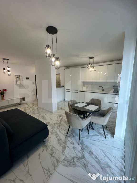 Apartament nou de 2 camere, complet mobilat si utilat modern