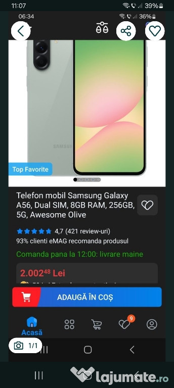 Vând a56 256gb nu schimb