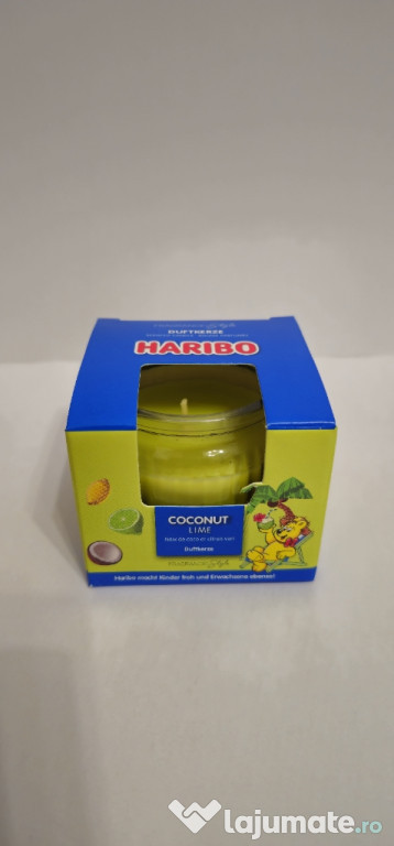 Lumânare parfumata Haribo, coconut lime, 85 g
