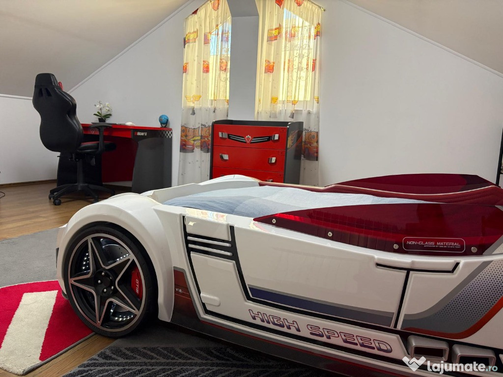 Mobila camera copii Champion Racer GTI WHITE