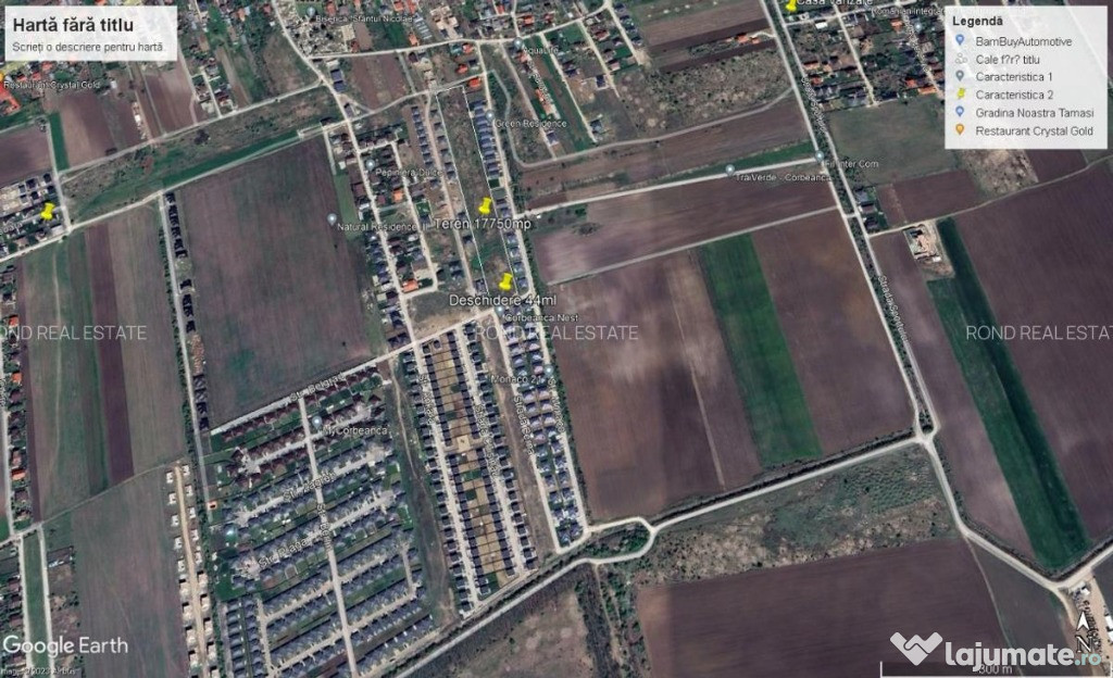Teren cu toate utilitatile, asfalt intre casele My Corbeanca