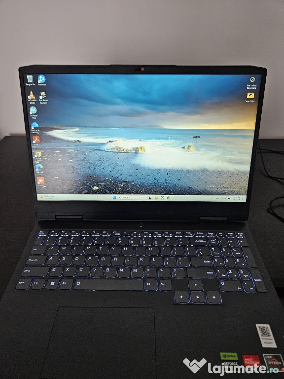 Laptop Gaming Lenovo IdeaPad 3,Ryzen 5 7535HS, 16GB DDR5