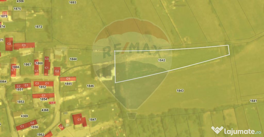 Teren Intravilan De Vanzare, Crizbav, Brasov, Suprafata 2...