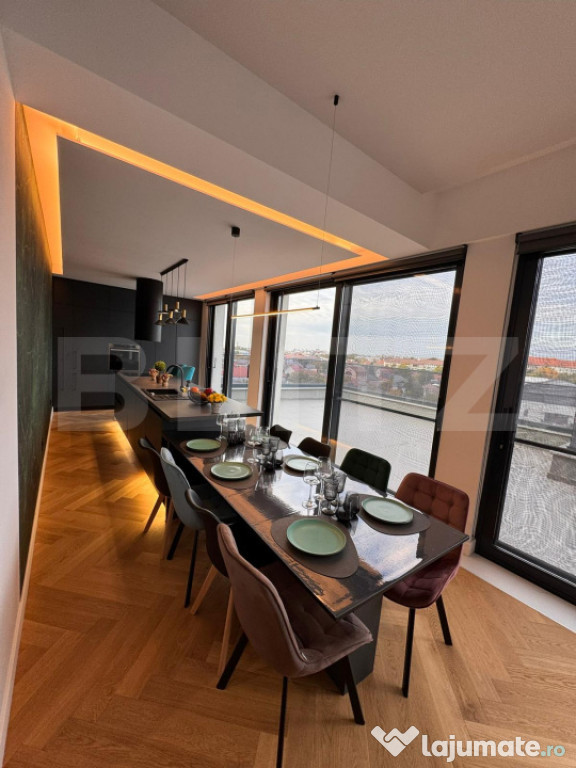 Penthouse de LUX, 113 mp utili + 73 mp terasa zona centrala