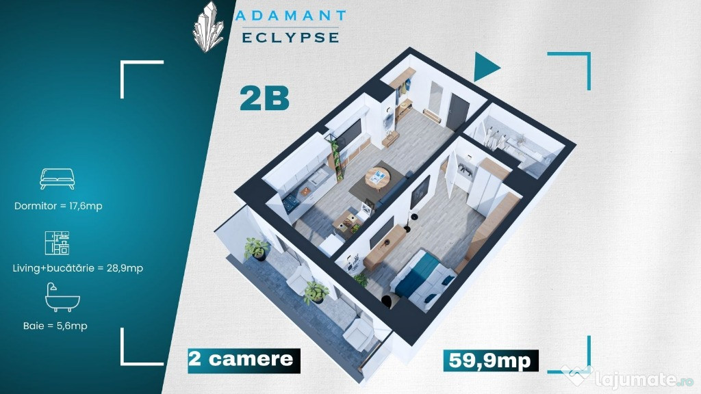 ADAMANT ECLYPSE, 2 camere, TIP 2B, 59.9mp CUG-BRD-Iasi