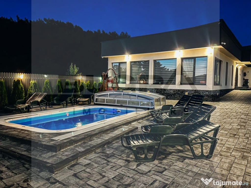 Casa exclusivista cu piscina, 150mp, teren 1500mp, zona S...