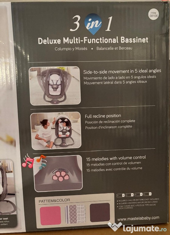 Mastela Balansoar Electric Bebe, 3 in 1