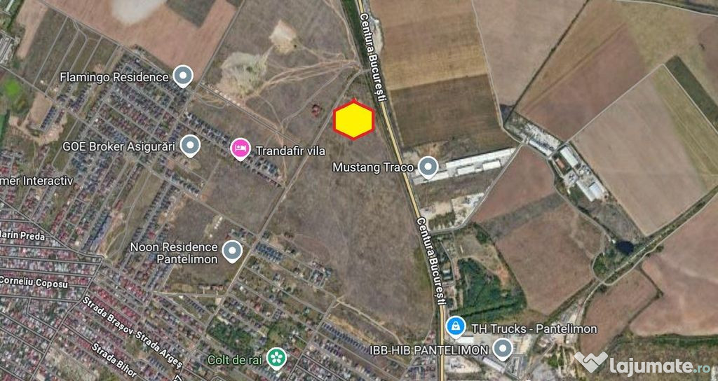 Pantelimon - Centura Bucuresti, teren 2500mp, D20ml, intr...