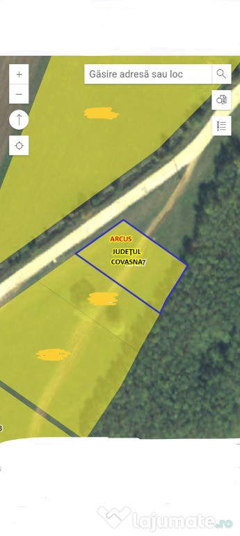 De vânzare teren extravilan langa Arcus