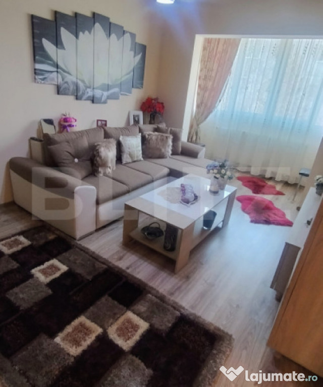 Apartament de 2 camere ,etaj 1 , complet mobilat și utilat