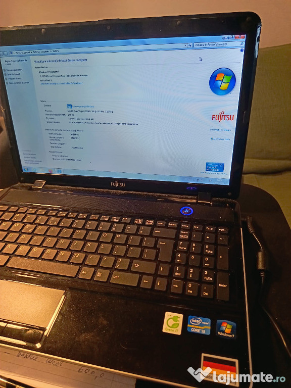 Vand laptop neutilizat Fujitsu, foarte compatibil