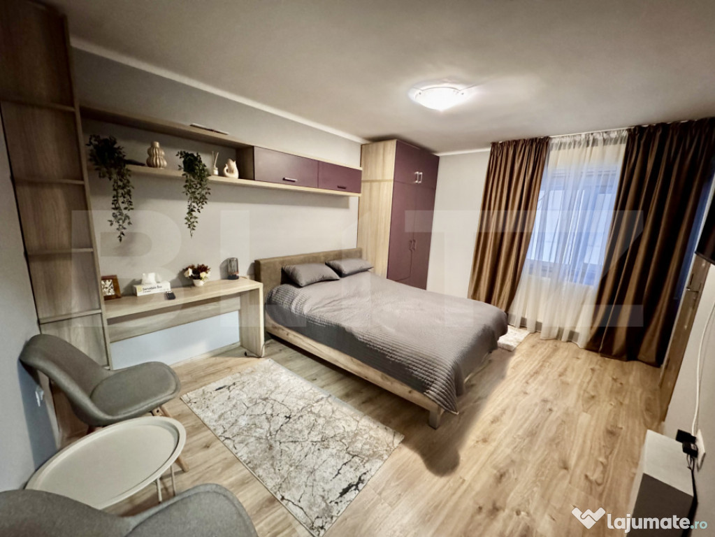 Garsoniera moderna, PetFriendly, parter inalt, zona English