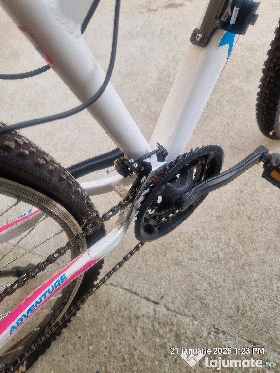 Bicicleta XFACT culoare albastru cu roz