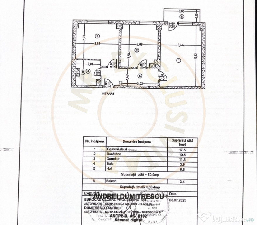 Apartament 2 camere, etaj 2, Banat ( Pediatrie)