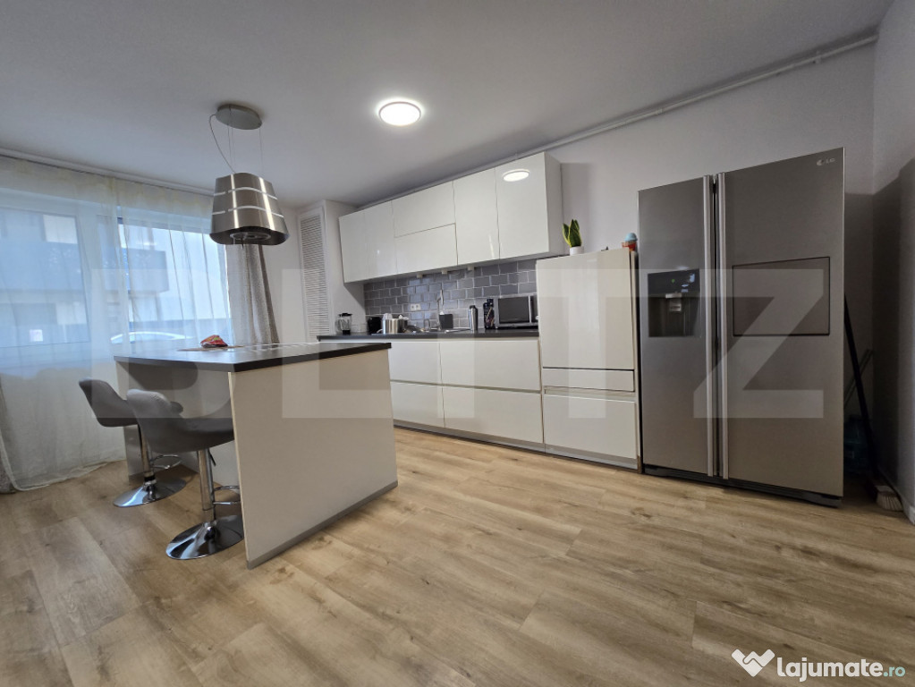 Apartament modern cu 3 camere, gradina si garaj, in Sannicoa