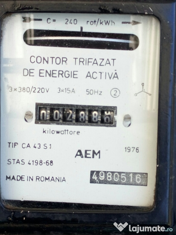 Contor electric trifazat