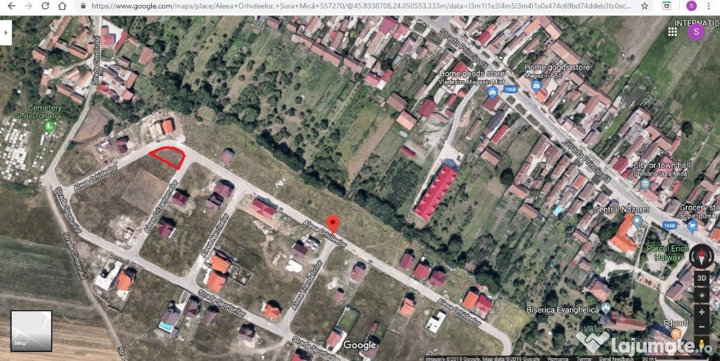 Teren pentru casa cu utilitati, asfalt, zona de Vest 330mp