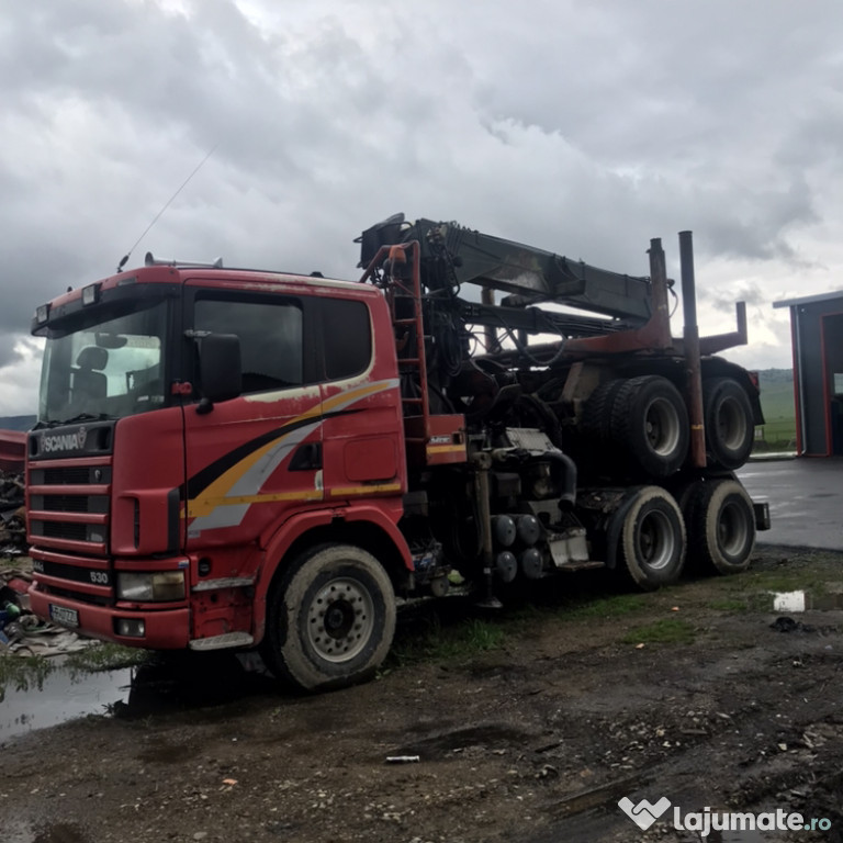 Camion Scania forestiera,transport lemn