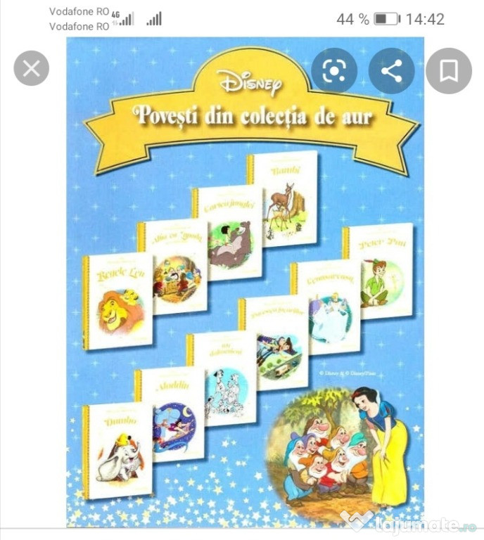 Carti din colectia de aur Disney
